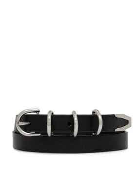 rag & bone leather triple ring belt (L)